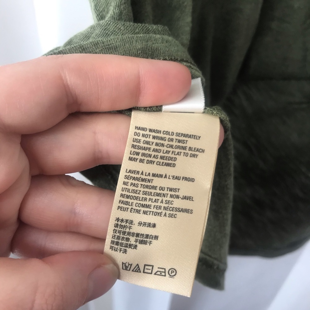 NWT Anthropologie Green Acid Short Sleeve Top - Picture 6 of 16